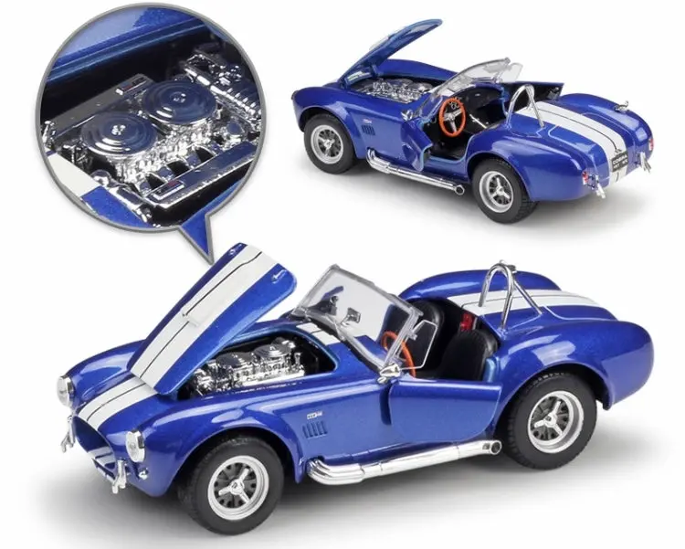Carro Colecionável 1965 Shelby Cobra 427 S/C Escala 1:24 1