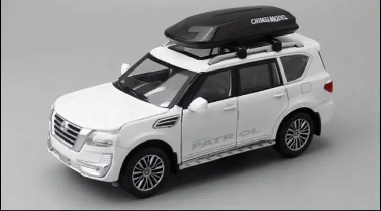 Carro Colecionável Nissan Patrol Branco Escala 1:32 1