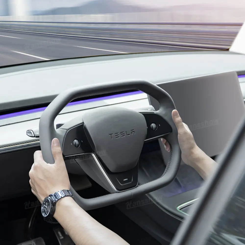Cyber Steering Wheel For Model Y / 3 Inspired By Cybertruck Style 1