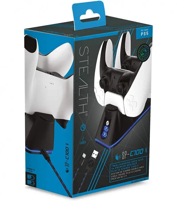 Base De Carregamento Para Comando Ps5 Stealth Preto 1