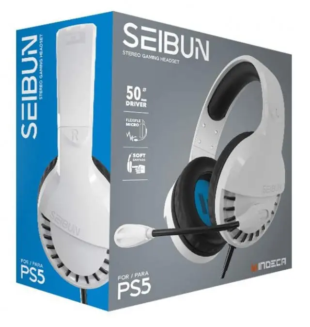 Auscultadores Gaming Indeca Seibun Ps5 (Multiplataforma) - Novo 1