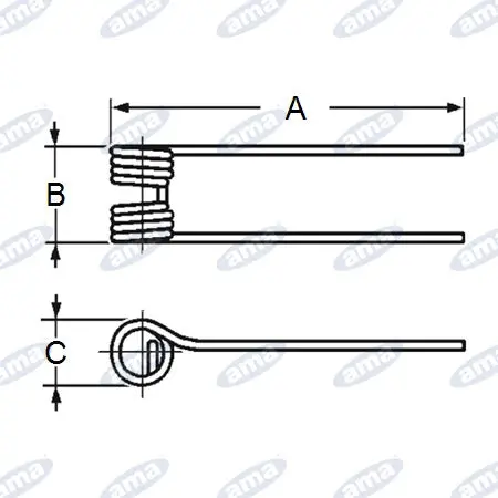 Frontier Kn57609000 Hay Tedder Tine 2