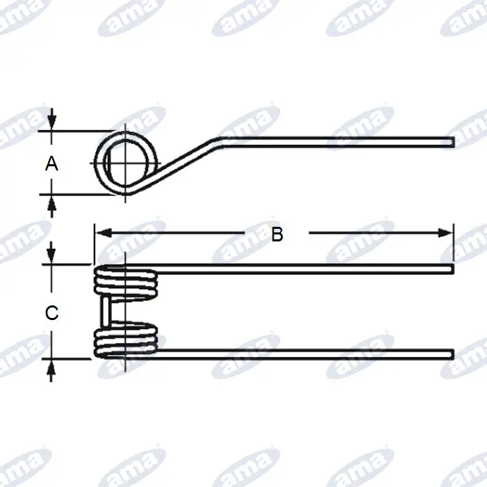 Vermeer 510537229 Hay Tedder Tine 2