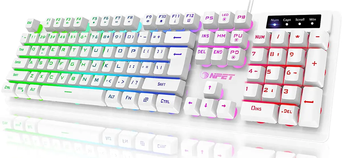 Teclado Gamer Rgb Npet K10 - Novo 1