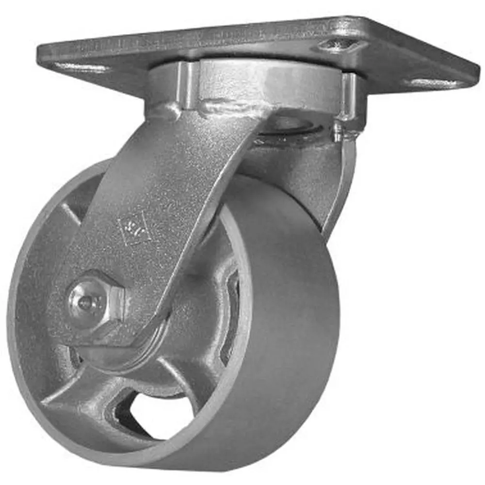 6" X 3" Heavy Duty Semi-Steel Kingpinless Swivel Caster - 2500 Lbs. Cap. 1