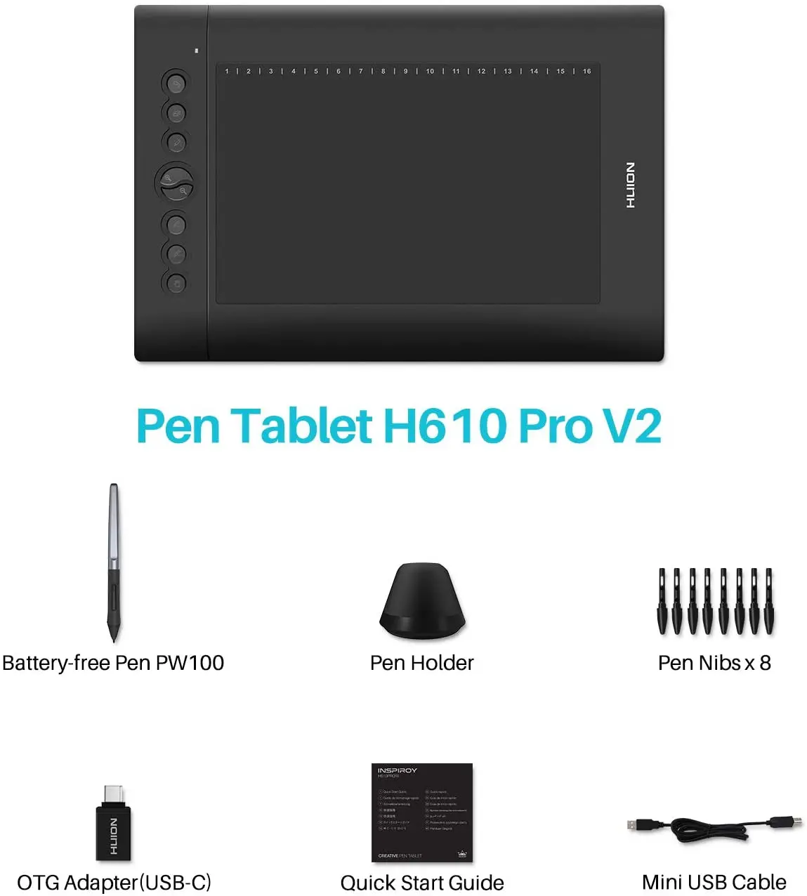 Mesa Digitalizadora Huion H610 - ( Tablet De Computação Gráfica) 2