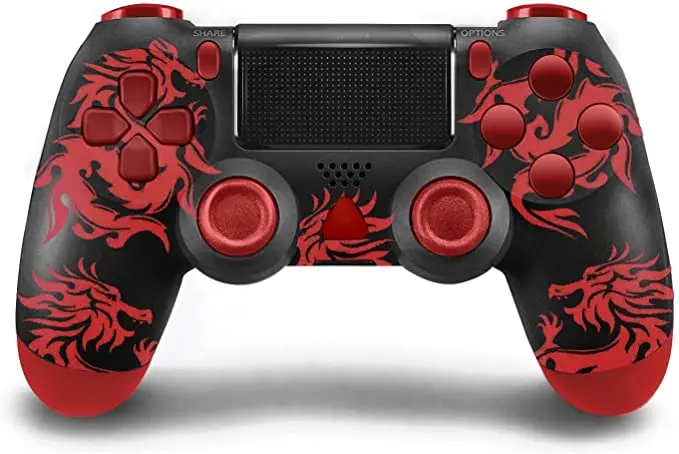 Comando Compativel Tematico Dragão Vermelho Ps4 Novo 1