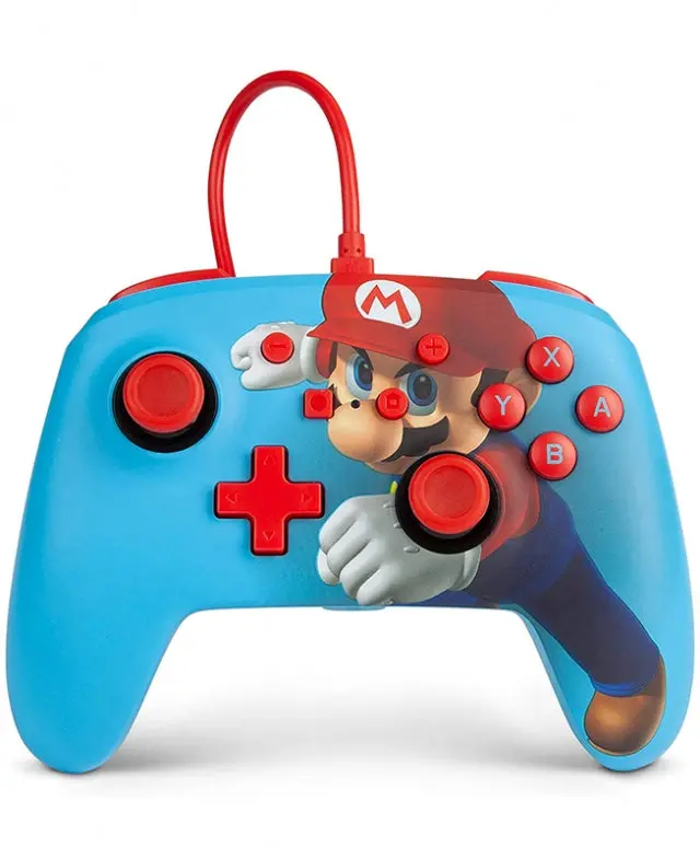 Comando Oficial Powera Super Mario Com Fios Nintendo Switch  Novo 1