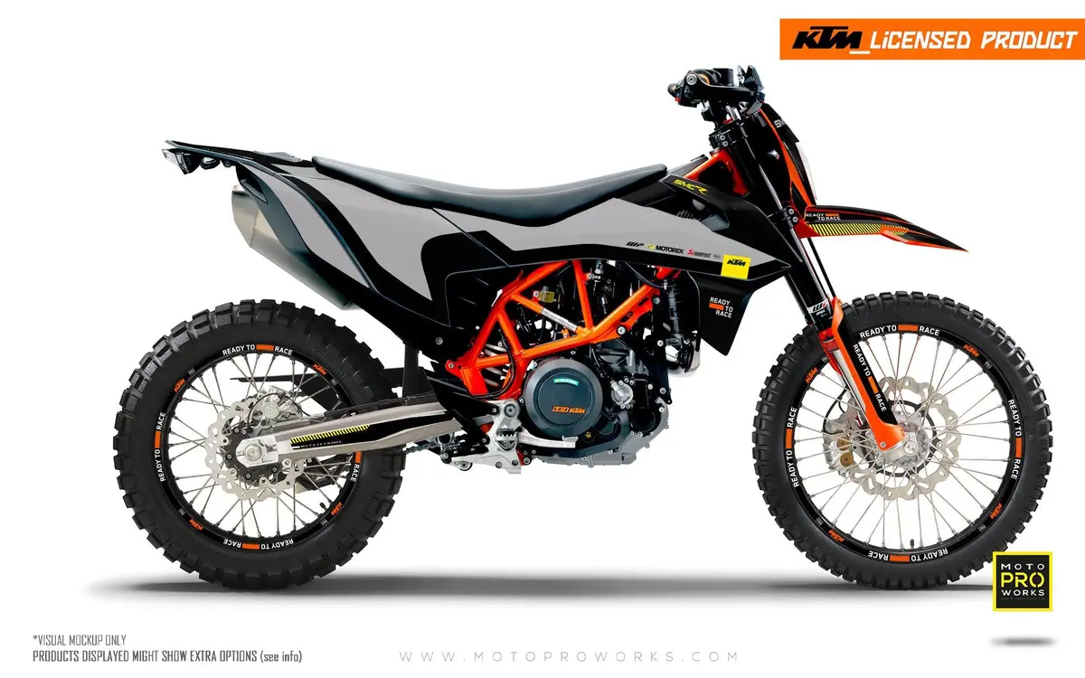 Ktm 690 Enduro Graphics - "Sprint" (Grey) 1