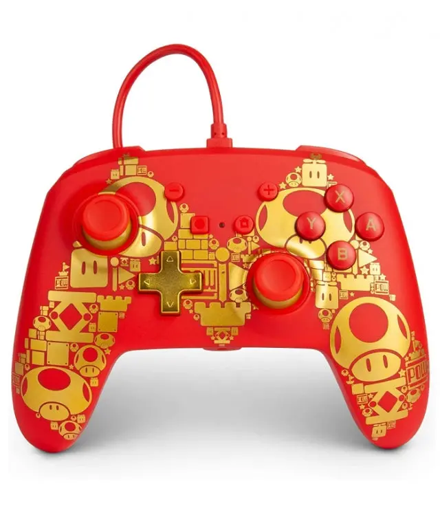 Comando Powera Com Fios Golden Mario Switch - Novo 1