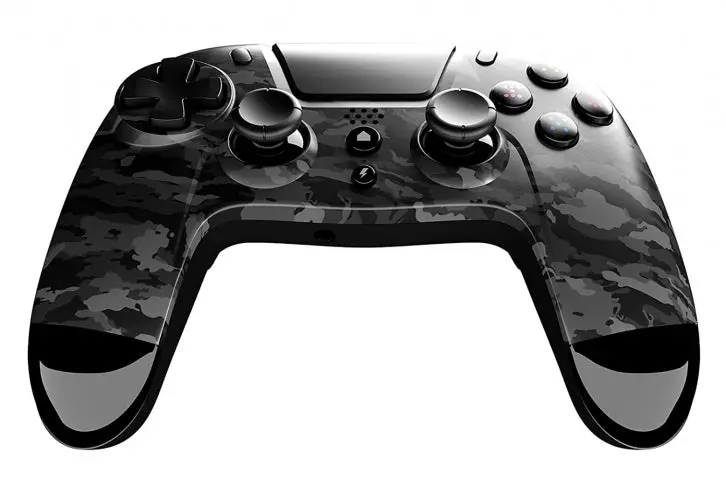 Comando Gioteck Vx4 Sem Fios Cinza Camuflado Ps4/Pc Novo 1