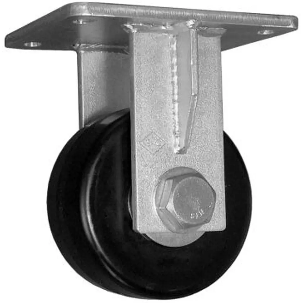 6" X 3" Phenolic Wheel Rigid Caster Extreme Duty - 2000 Lbs. Capacity 1