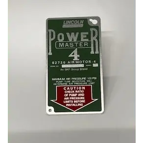 Cover Plate For 82895 And 82730 Air Motors 1
