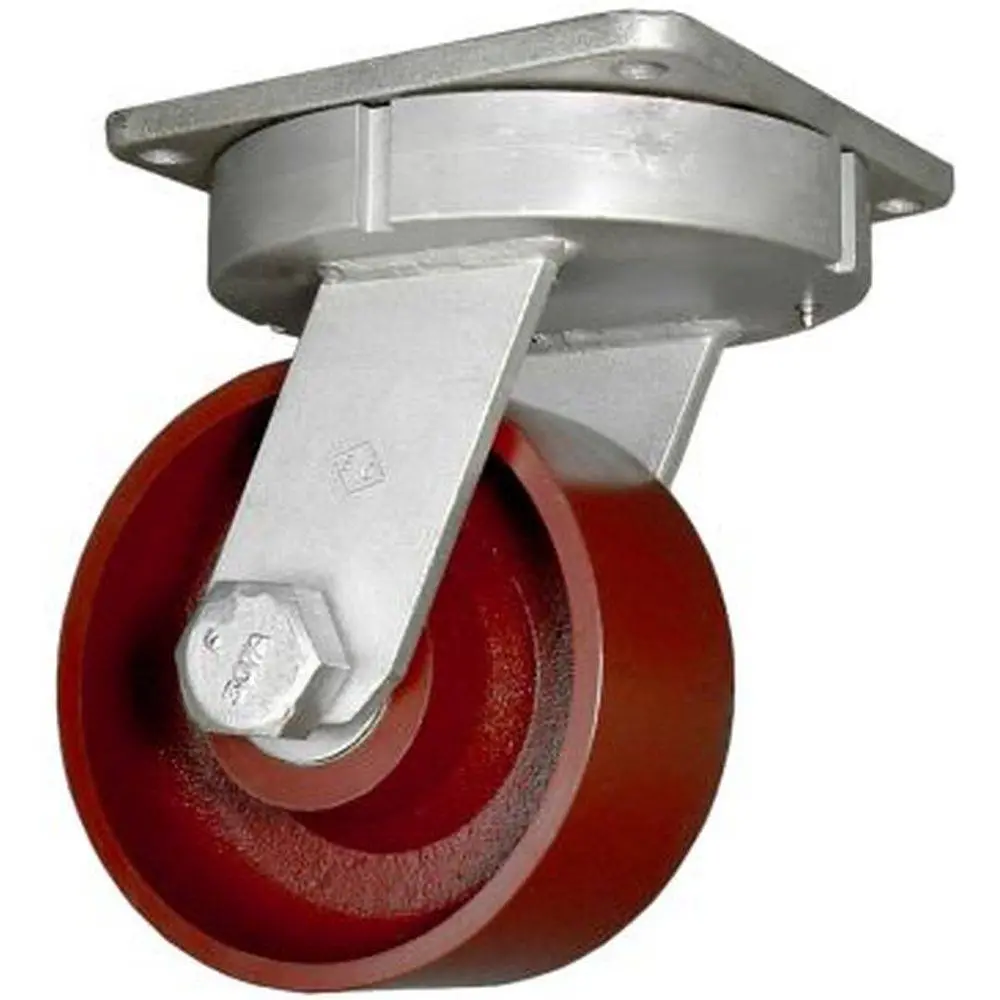 8" X 4" Ductile Steel Wheel Kingpinless Swivel Caster - 10000 Lbs. Capacity 1