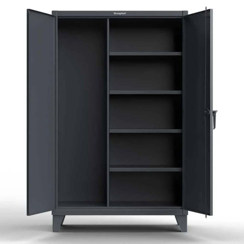 Extreme Duty 12 Ga Janitorial Cabinet With 4 Shelves - 72 In. W X 24 In. D X 78 In. H 1