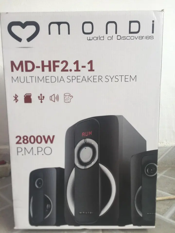 Mondi Md-Hf2.1-1 Multimedia Speaker System - Novo 1