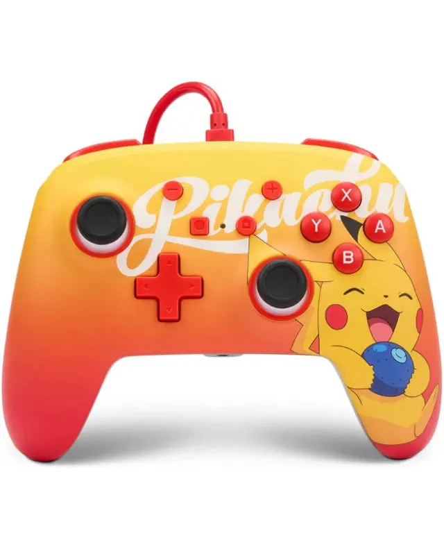 Comando Oficial Powera Pikachu Berry Happy Com Fios Nintendo Switch - Novo 1