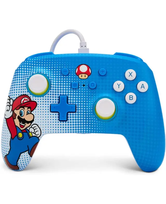 Comando Oficial Powera Mario Pop Art Com Fios Nintendo Switch 1