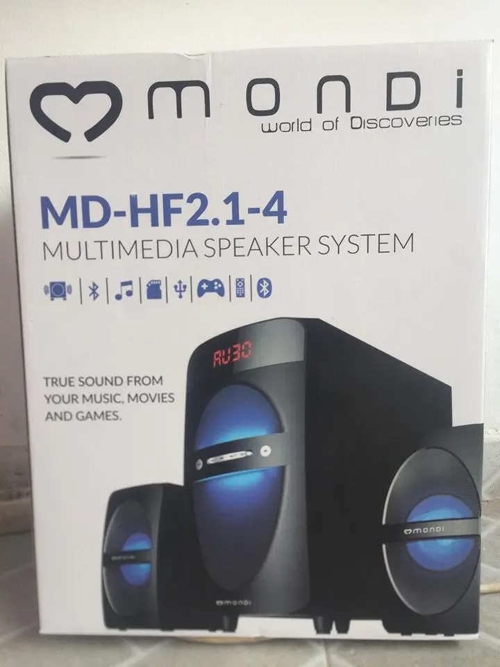 Mondi Md-Hf2.1-4 Multimedia Speaker System - Novo 1