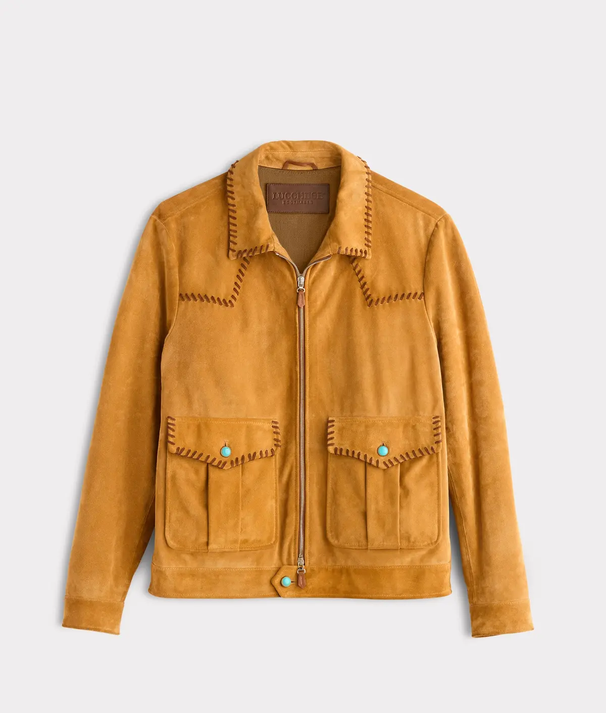 Dasan Suede Jacket :: Mustard Tan 1