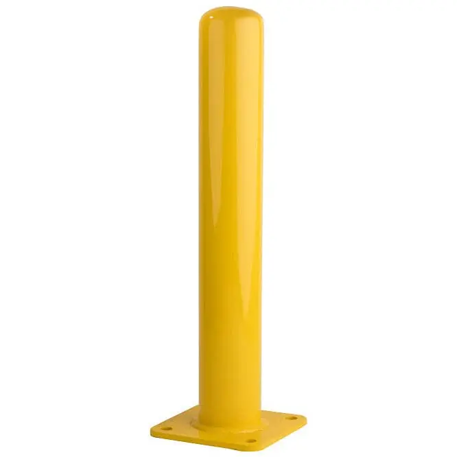 6" Carbon Steel Dome Top Bollard With Baseplate (36-42" Height) 1