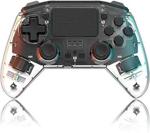 Comando Compativel Transparente Ps4/Pc Novo 1
