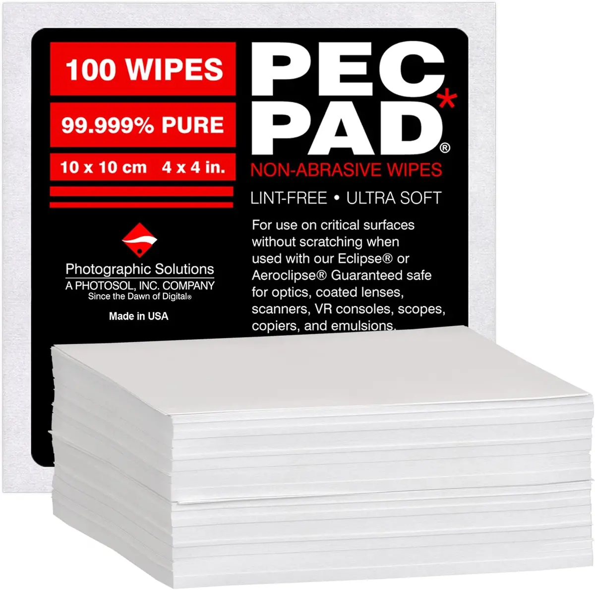 Pec*Pad - Non-Abrasive Wipes - 4" X 4" 1