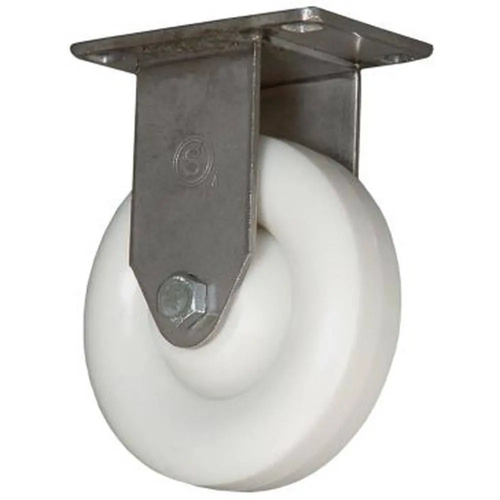 4" X 1-1/4" Polyolefin Wheel Rigid Caster - 350 Lbs. Capacity 1