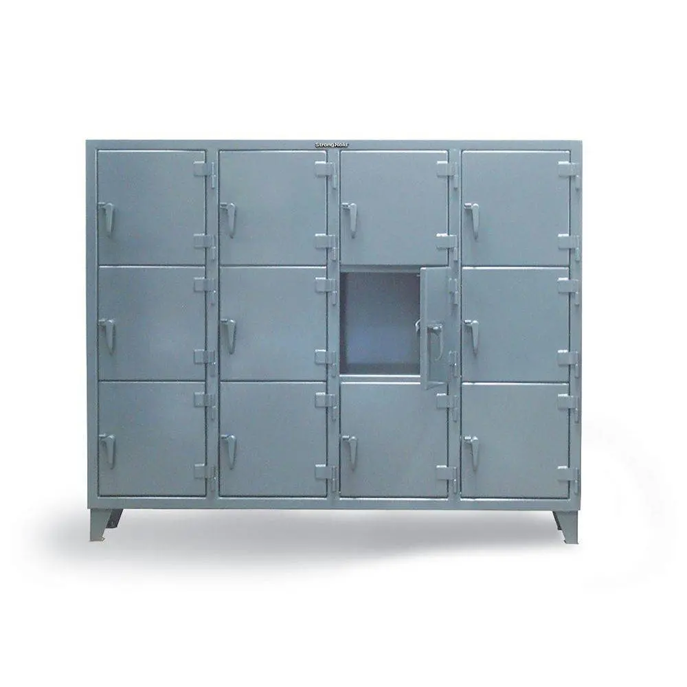 Triple-Tier Industrial Locker With Multiple Compartments 1