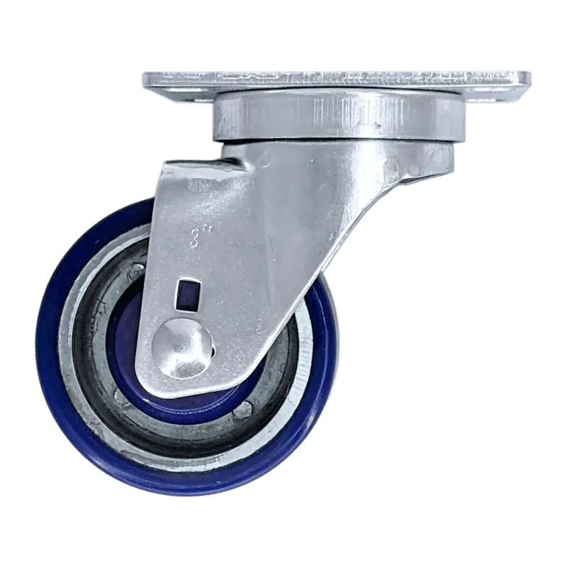 3" X 1-1/4" Polyon Aluminum Wheel Swivel Caster - 350 Lbs. Capacity 1