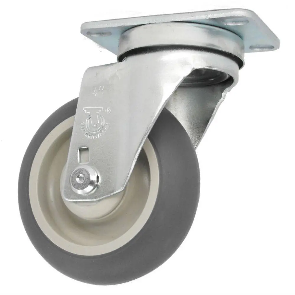 4" X 1-1/4" Thermo-Pro Wheel Caster W/ Dust Cap - 250 Lbs. Capacity 2