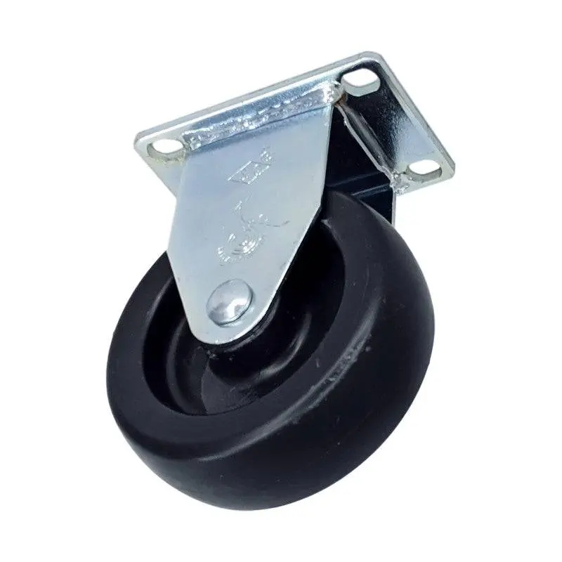 4" X 1-1/4" Polyolefin Wheel Rigid Caster - 350 Lbs. Capacity 2