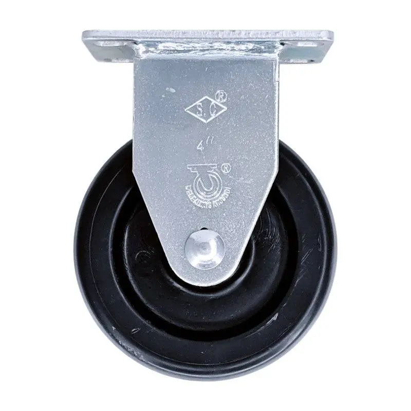 4" X 1-1/4" Polyolefin Wheel Rigid Caster - 350 Lbs. Capacity 1