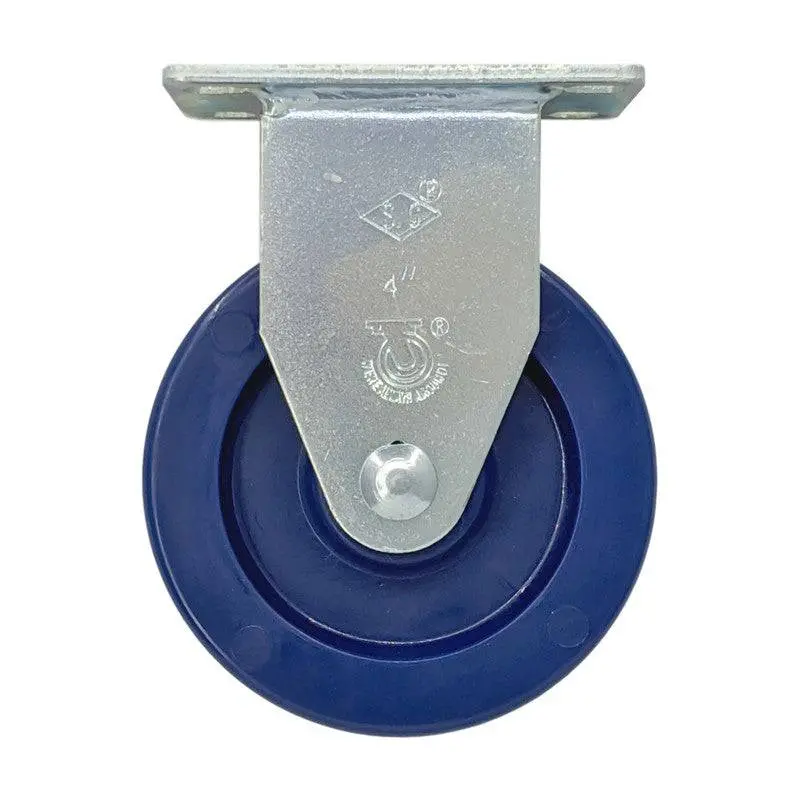 4" X 1-1/4" Duralastomer Wheel Rigid Caster - 350 Lbs. Capacity 1