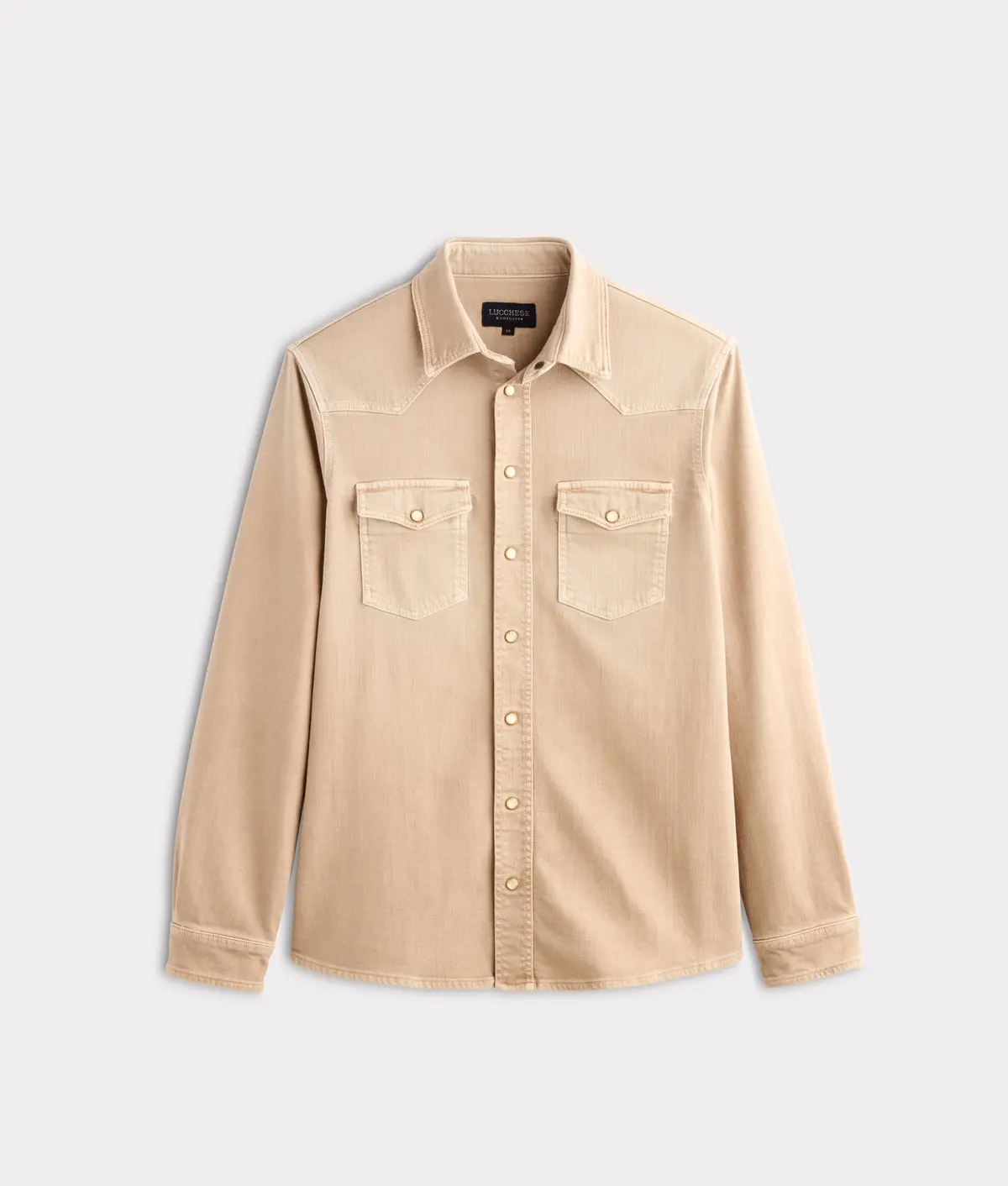 Men's Roper Denim Shirt :: Beige 1