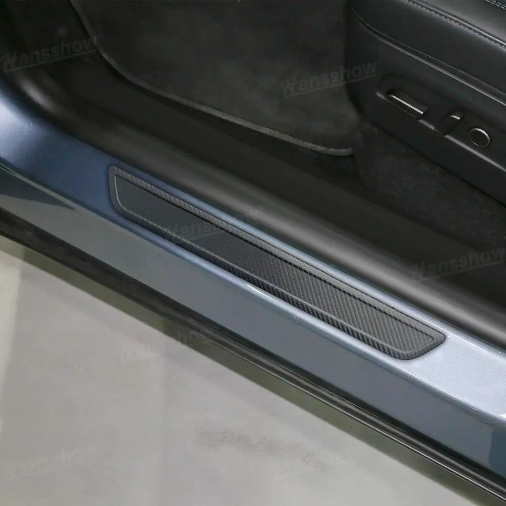 Model Y Juniper Real Carbon Fiber Door Sill Covers Welcome Pedal Door Sill... 1