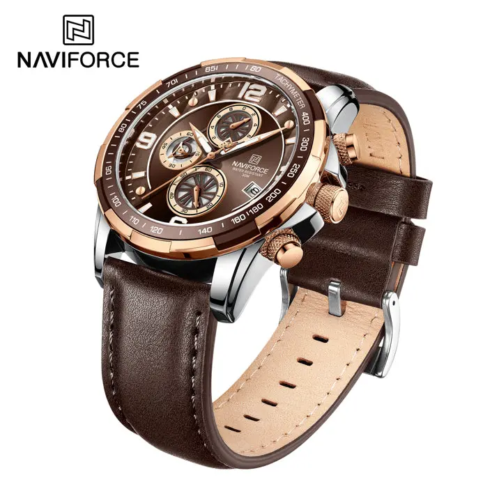 Relógio Masculino Naviforce Turntable Brown 1
