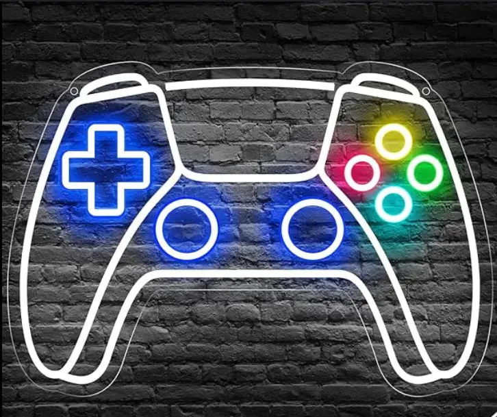 Sinais Luzes Néon Personalizadas - Gamepad 1