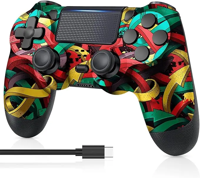 Comando Compativel Tematico Setas Coloridas Ps4 1