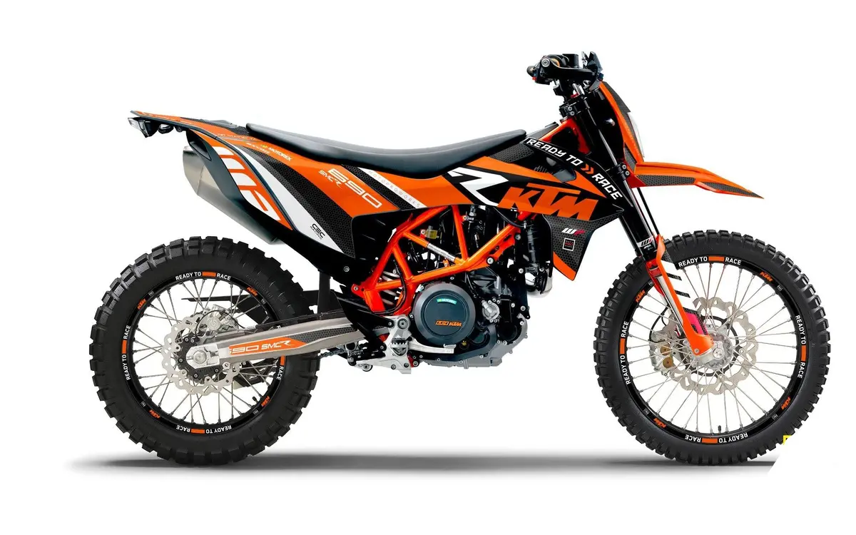 Ktm 690 Enduro Graphics - "Rr-Tech" (Orange) 1