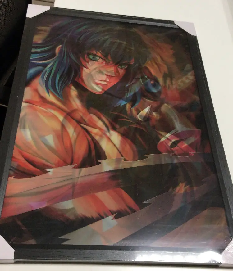 Quadro Decorativo Figuras Demon Slayer- Dimensão 66.5Cm X 31Cm X 46.5Cm 1