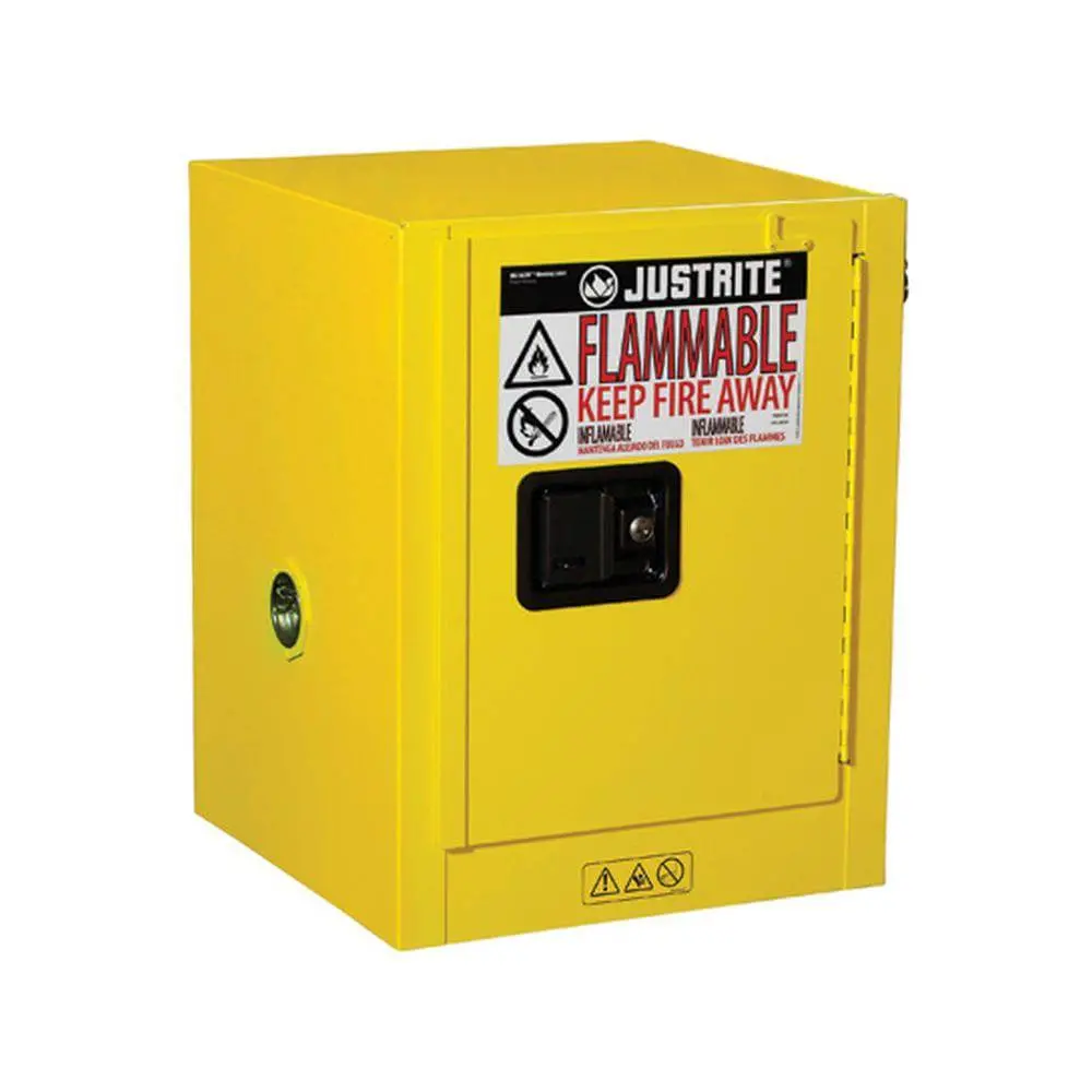 Sure-Grip Ex Countertop Flammable Safety Cab., 4 Gal, 1 Shlv, 1 M/C Dr 1