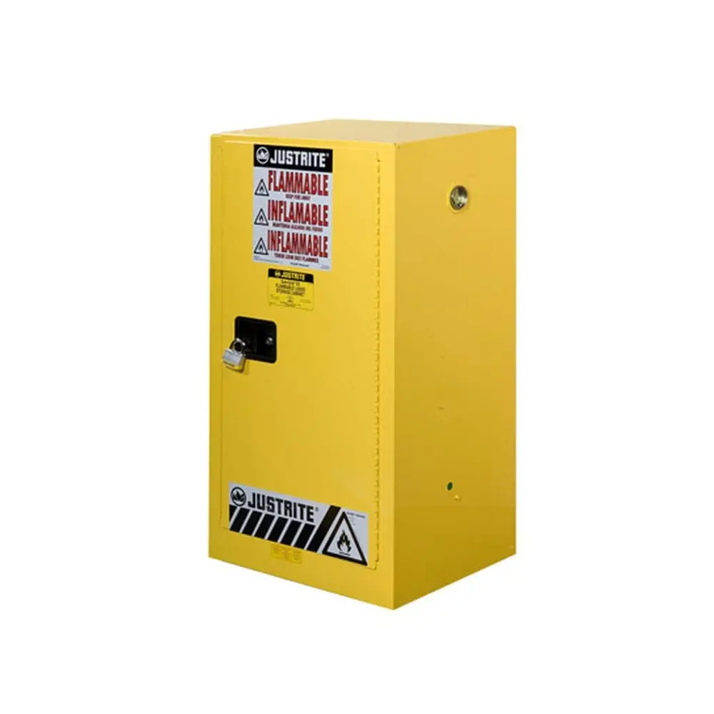 Sure-Grip Ex Compac Flammable Safety Cab., 15 Gal, 1 Shelf, 1 M/C Dr 1