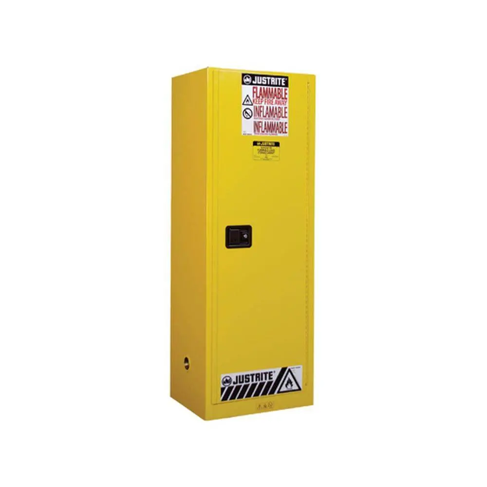Sure-Grip Ex Slimline Flammable Safety Cab, 22 Gal, 3 Shlv, 1 M/C Dr 1