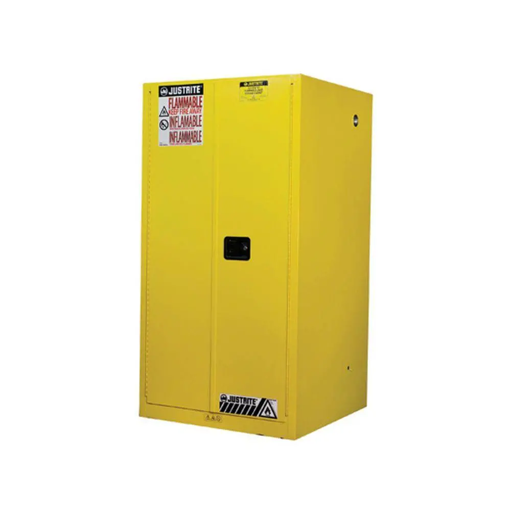 Sure-Grip Ex Flammable Safety Cabinet, Cap. 60 Gallons, 2 Shelves, 2 M-C Doors 1