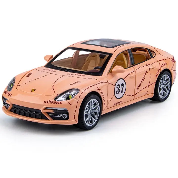 Carro Colecionável Welly Porsche Panamera Gulf Supercar Liga Escala 1:24 1