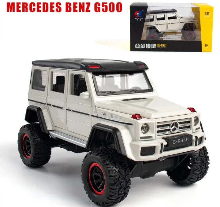 Carro Mercedes Benz G500 Branco Escala 1:32 1