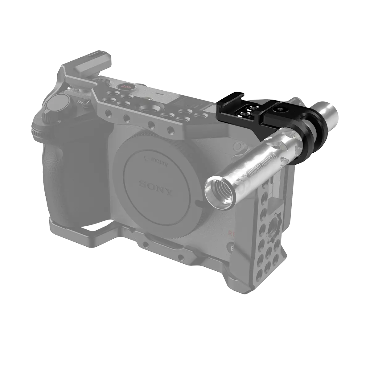 8Sinn 15Mm Single Rod Clamp With Cold Shoe For 8Sinn Sony Fx3 / Fx30 Cage 1