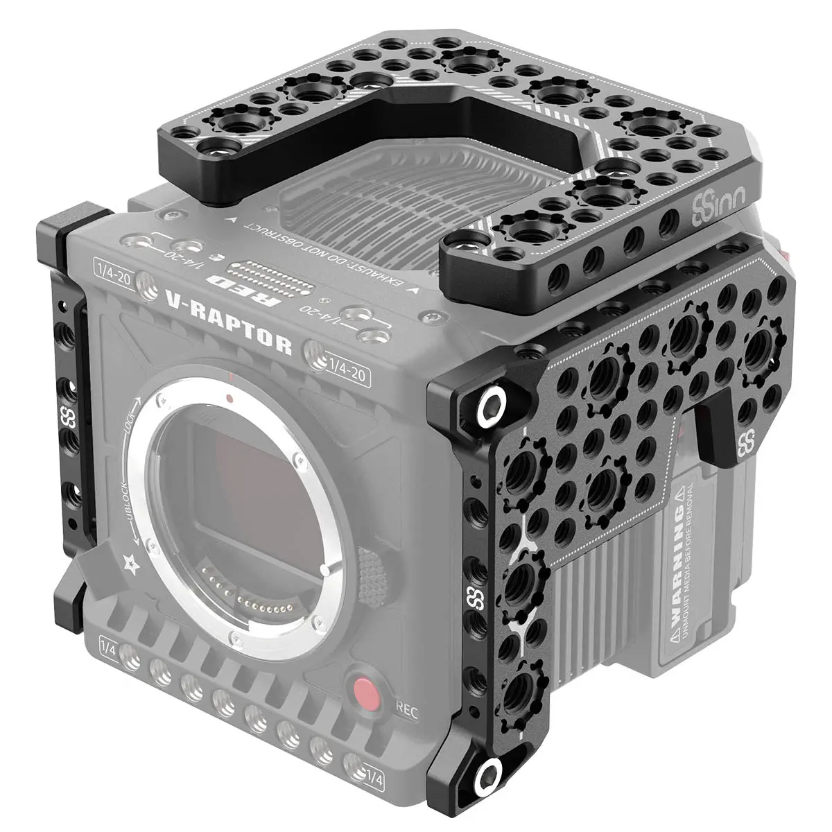 8Sinn Top Plate + Right & Left Side Plate For Red V-Raptor 1