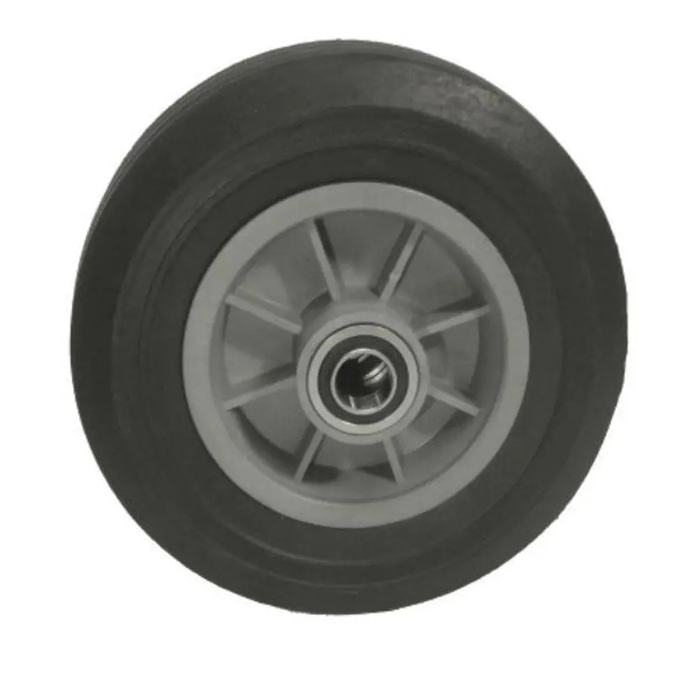 8" X 2-1/2" Eco-Rubber Flat Free Wheel (Centered Hub) - 450 Lbs. Capacity 1